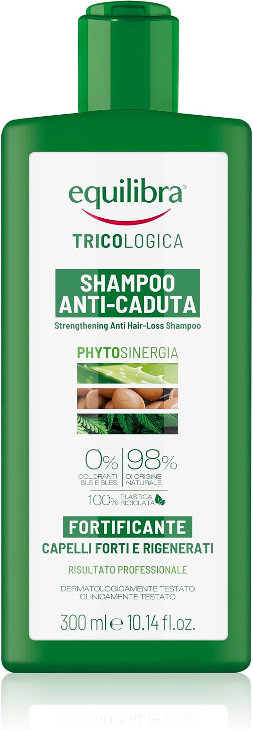 Thumbnail 4 de Equilibra Capelli Shampoo Anti-Caduta Fortificante all’Aloe Vera, Olio di Argan e Cheratina vegetale (3 flaconi da 300 ml)