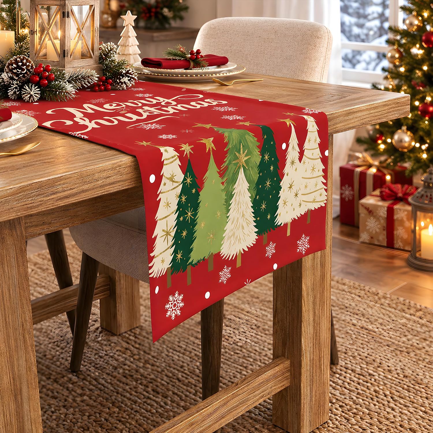 Detalle 2 de Christmas Table Runners, 2-Pack