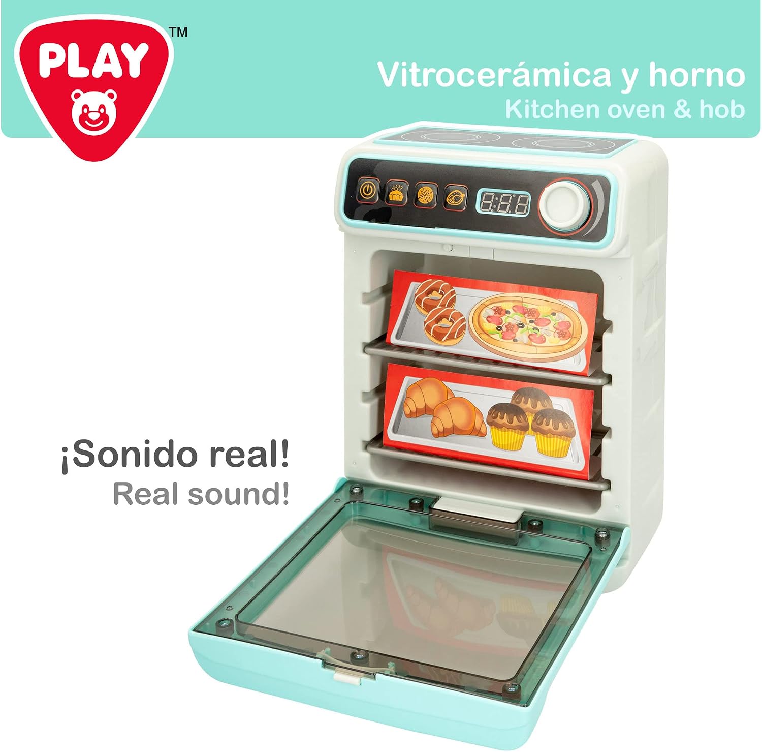 Thumbnail 1 de ColorBaby 46901 Play toy oven with lights, sounds and removable trays