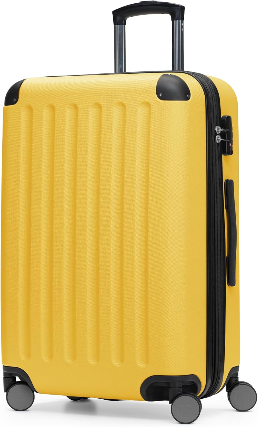 Detalle de HAUPTSTADTKOFFER Spree Valigia Trolley rigido ABS TSA 4 ruote, 65 cm, 74 litri, Giallo