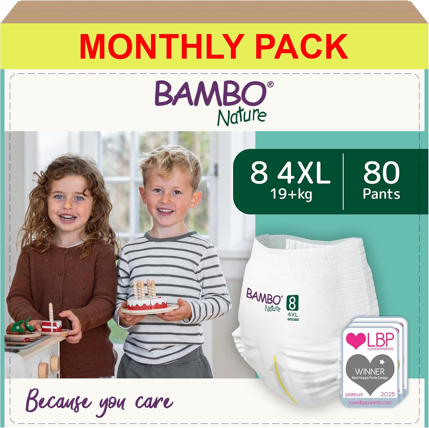 Thumbnail 1 de Bambo Nature Size 8 (19+kg) Training Pants, pack of 16 disposable pull-up nappies