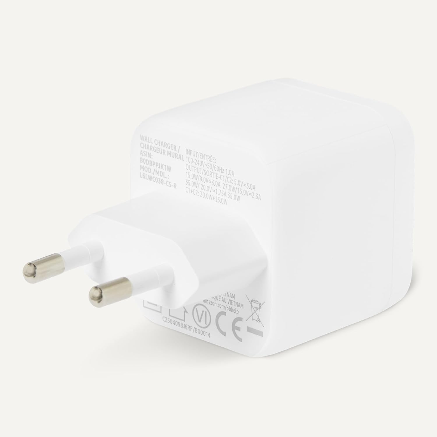 Thumbnail 3 de Amazon Basics Chargeur mural USB C Nano GaN 35W