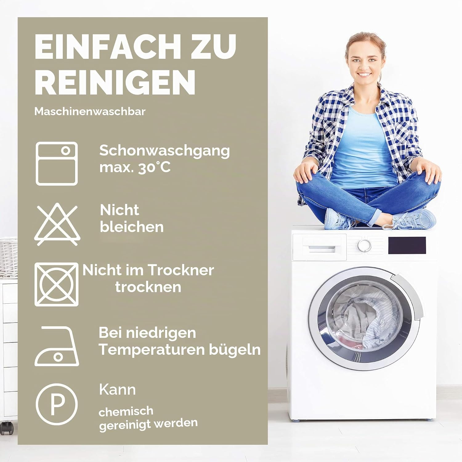 Thumbnail 6 de Deconovo Verdunkelungsvorhänge 200x140 cm – Blickdichte, hellgrau, 2er Set mit Kräuselband