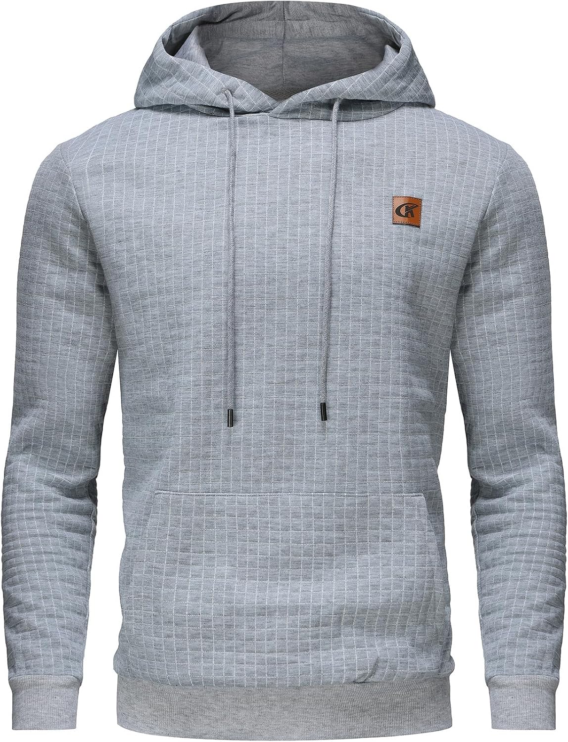 Detalle de YuKaiChen Herren-Kapuzenpullover mit gefütterter Fleece-Innenseite und Kordelzug