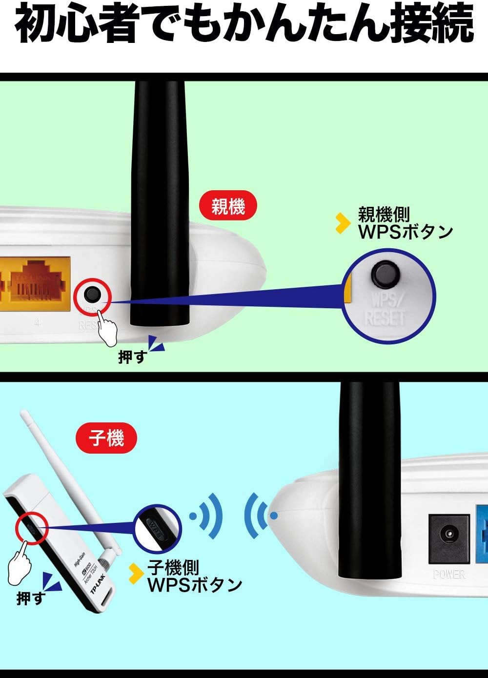 Thumbnail 5 de TP-Link TL-WR841N Wi-Fiルーター 2.4GHz・11n・300Mbps対応