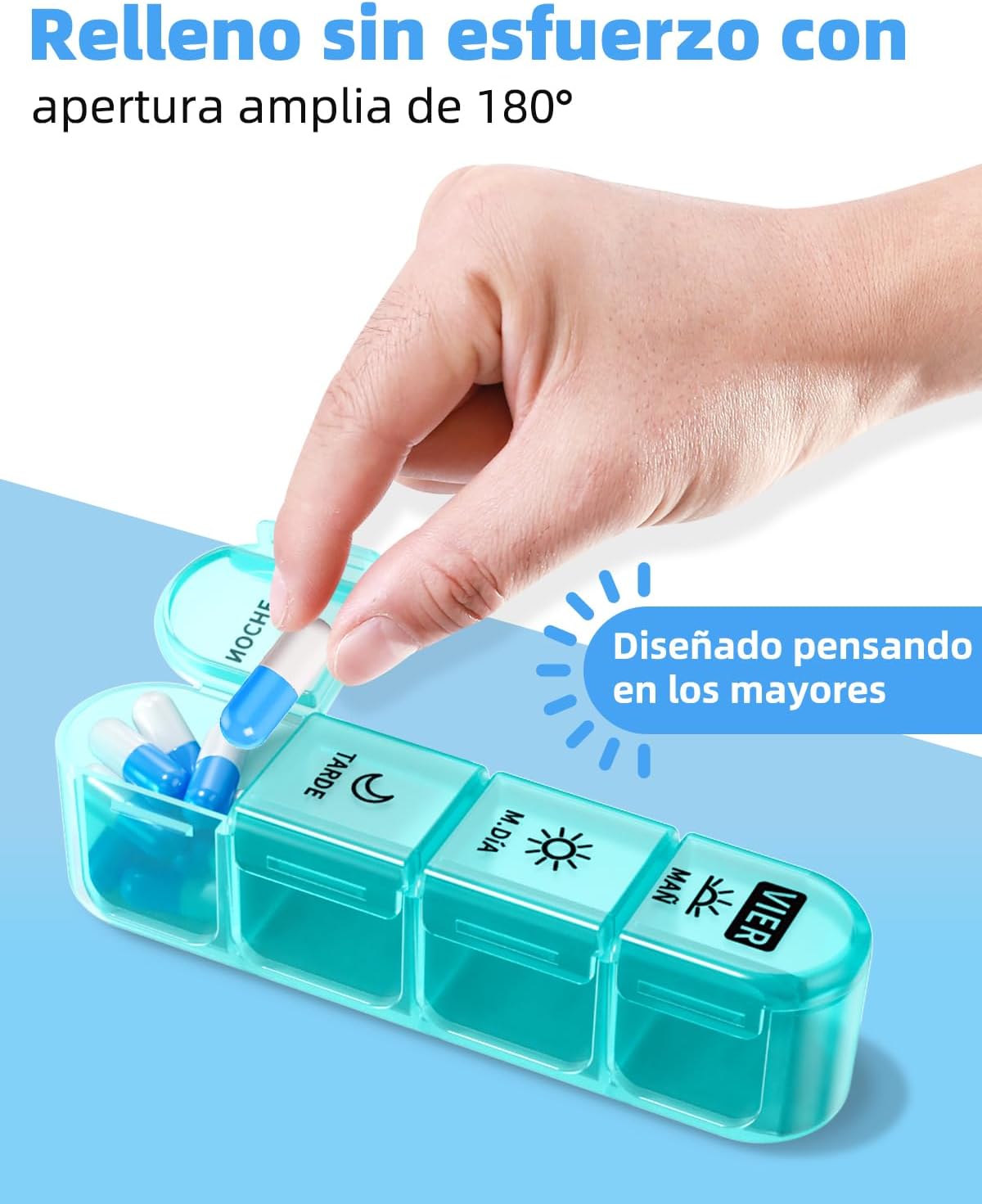 Thumbnail 1 de COLORWING Pastillero Semanal 4 Tomas
