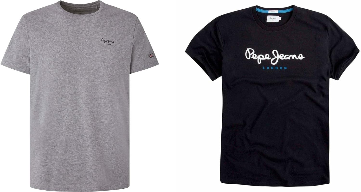 Detalle de Pepe Jeans Original Basic 3 N Camisetas negro con manga larga (hombre)
