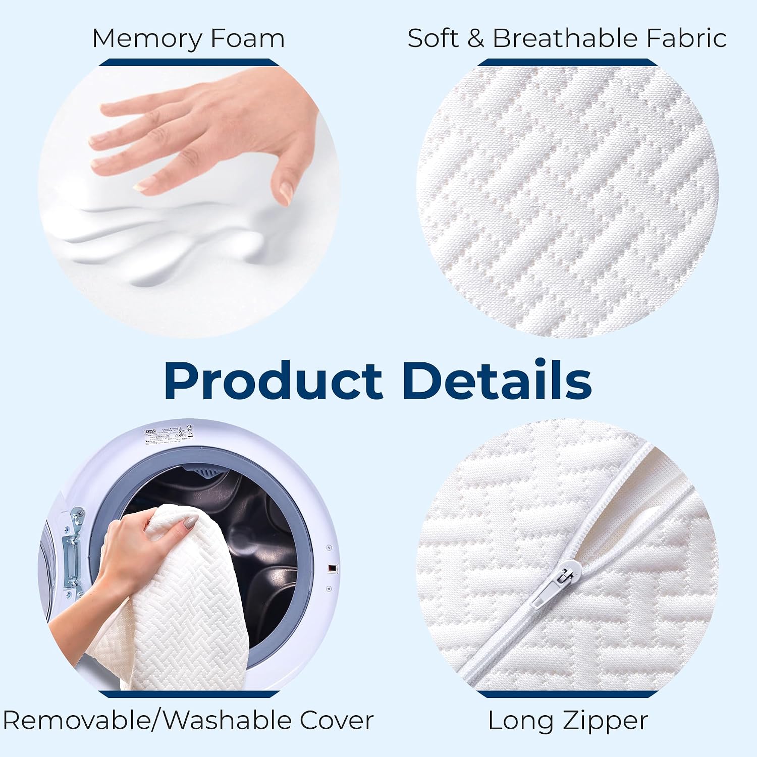 Thumbnail 3 de 5 STARS UNITED Knee Pillow for Side Sleepers