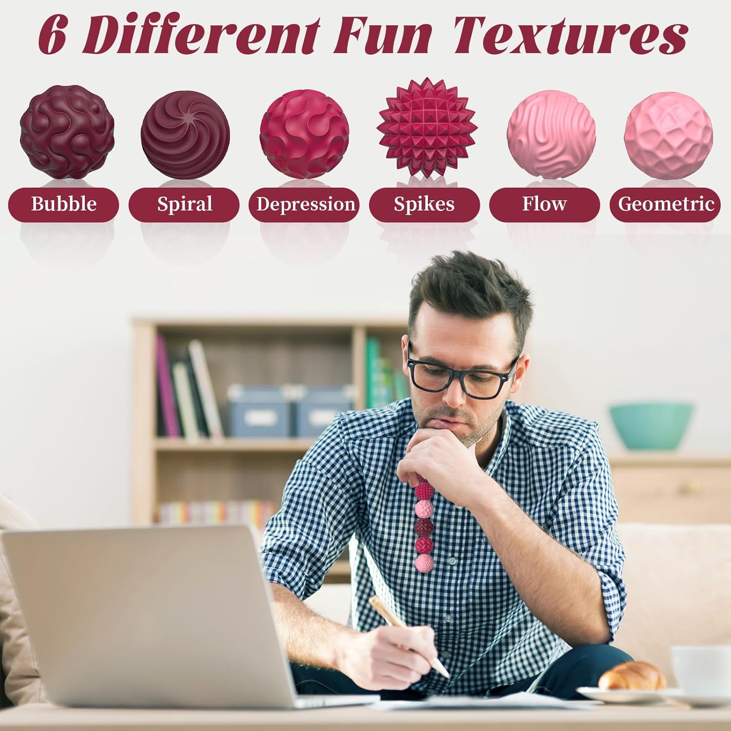 Thumbnail 2 de Silicone Magnetic Balls Fidget Set