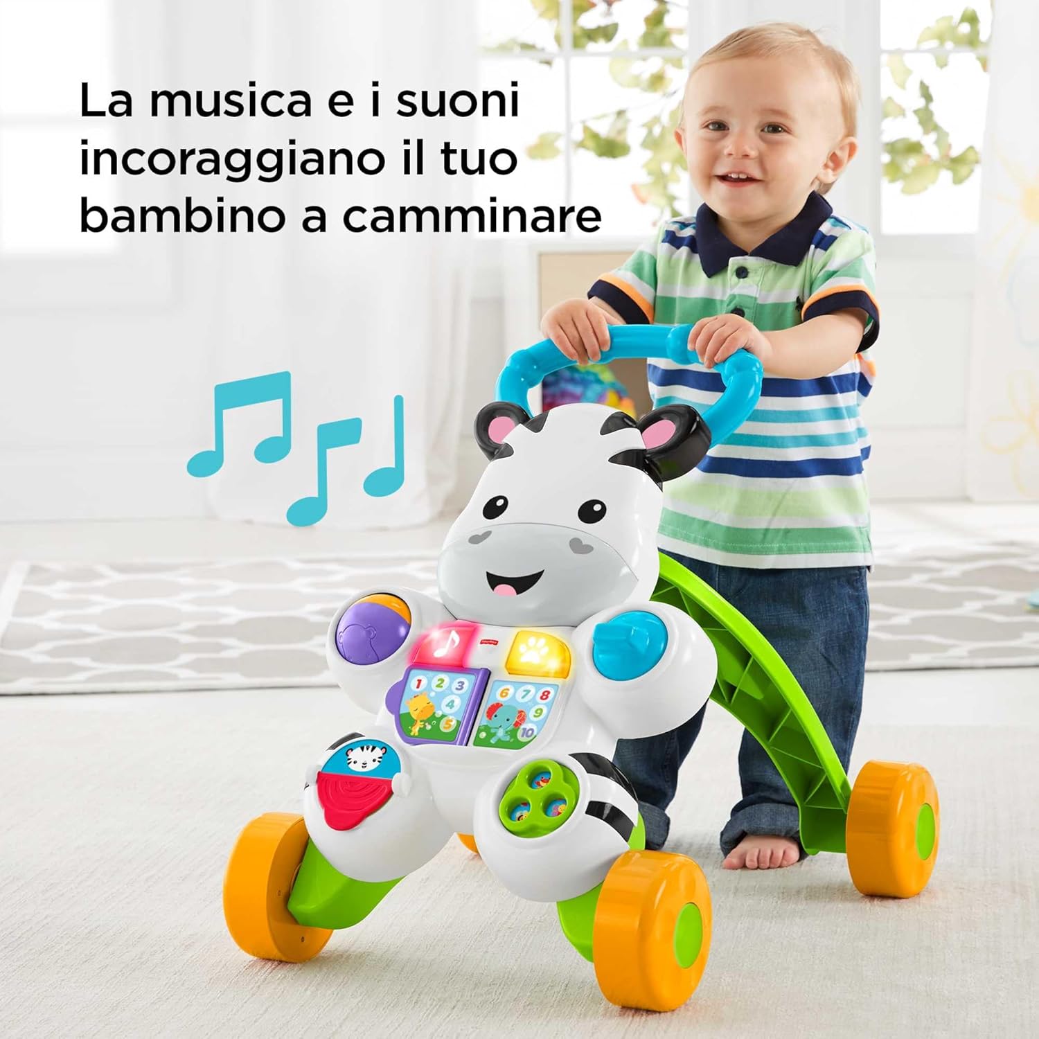 Thumbnail 3 de Fisher-Price Zebra Primi Passi spingibile 6 mesi
