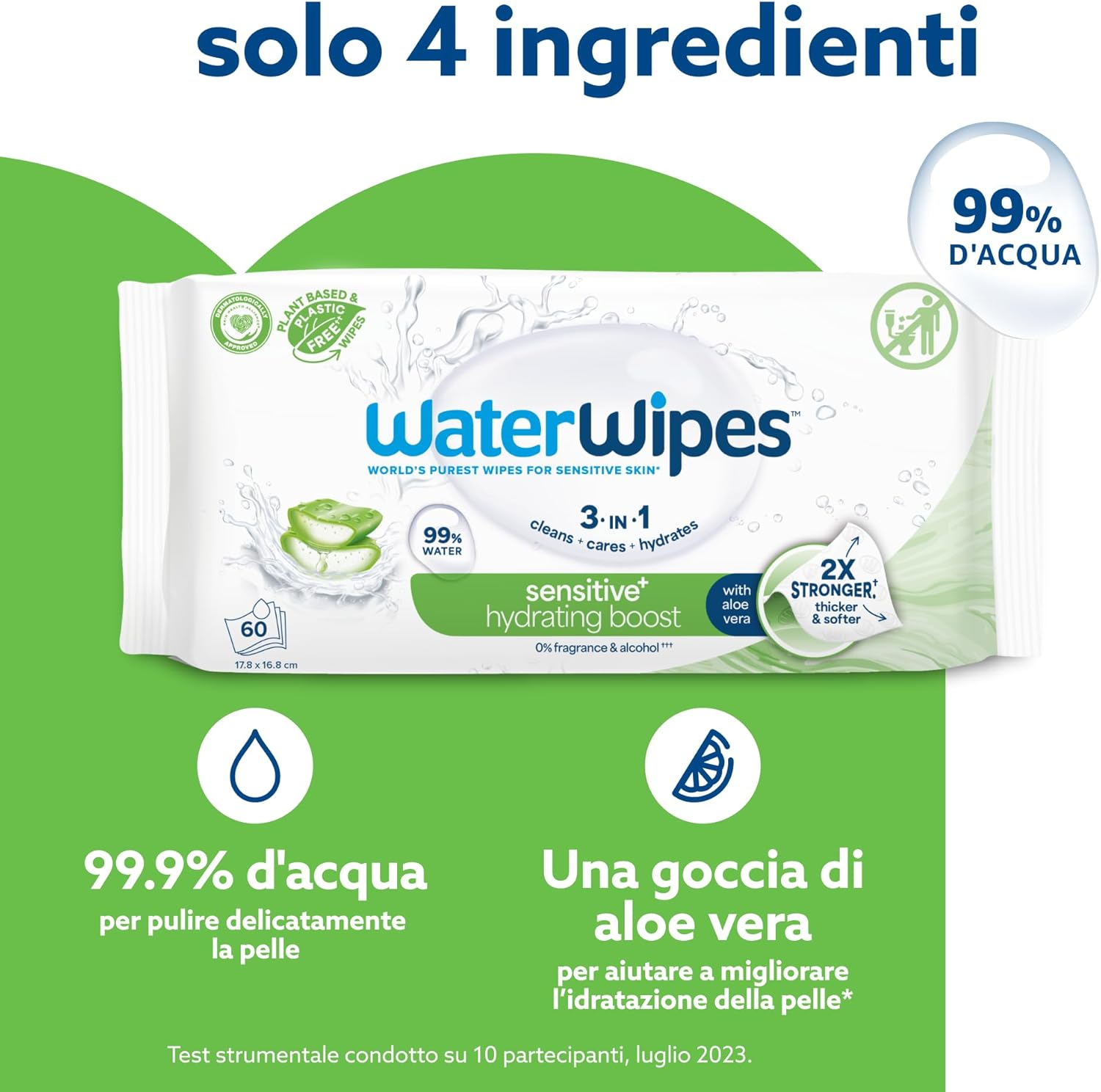 Thumbnail 2 de WaterWipes Sensitive+ Salviettine 720 pezzi