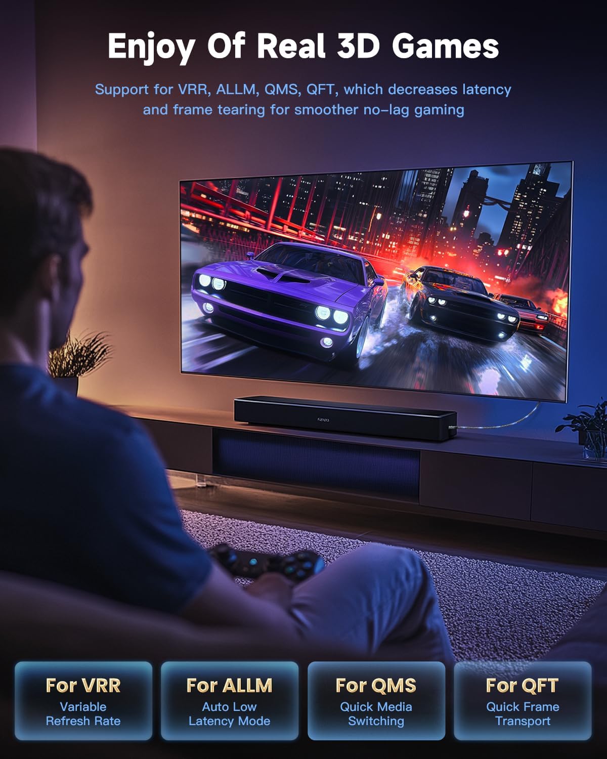 Detalle 2 de ARISKEEN HDMI 2.1 Kabel 1 m für 8K