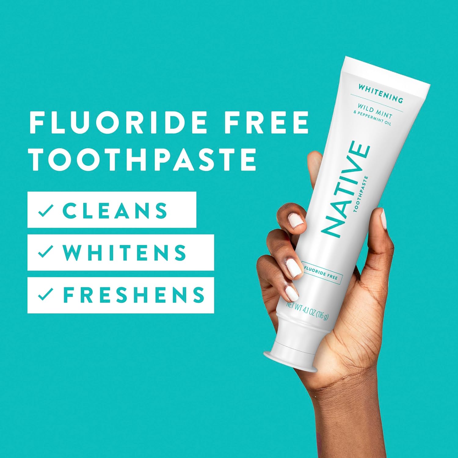 Detalle 2 de Native Fluoride Free Toothpaste, Whitening, 4.1oz ⚙