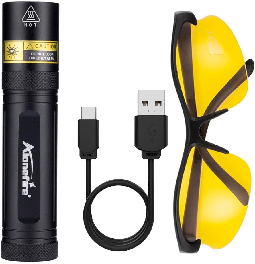 Thumbnail 6 de Alonefire SV77 395nm UV Torch – 10W USB-C Rechargeable Black Light