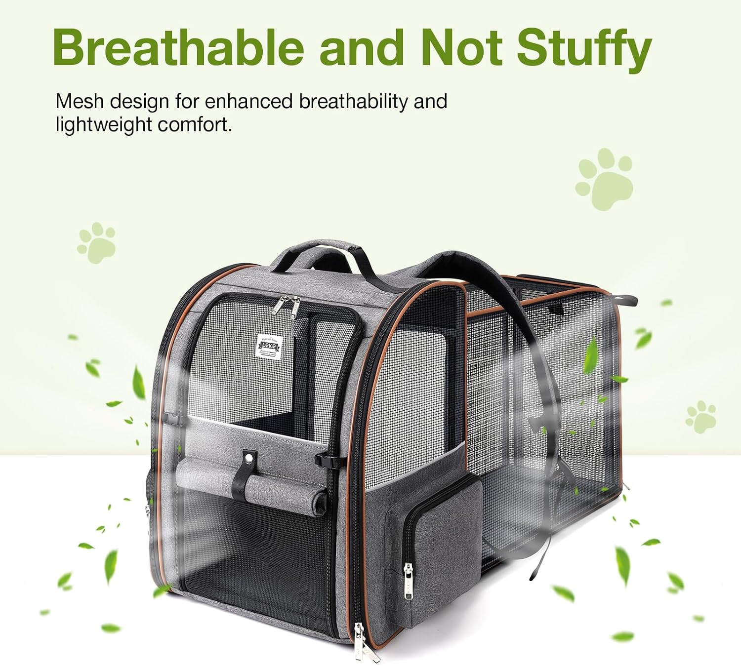 Detalle de Lekesky Cat Carrier Backpack, 25 Lbs