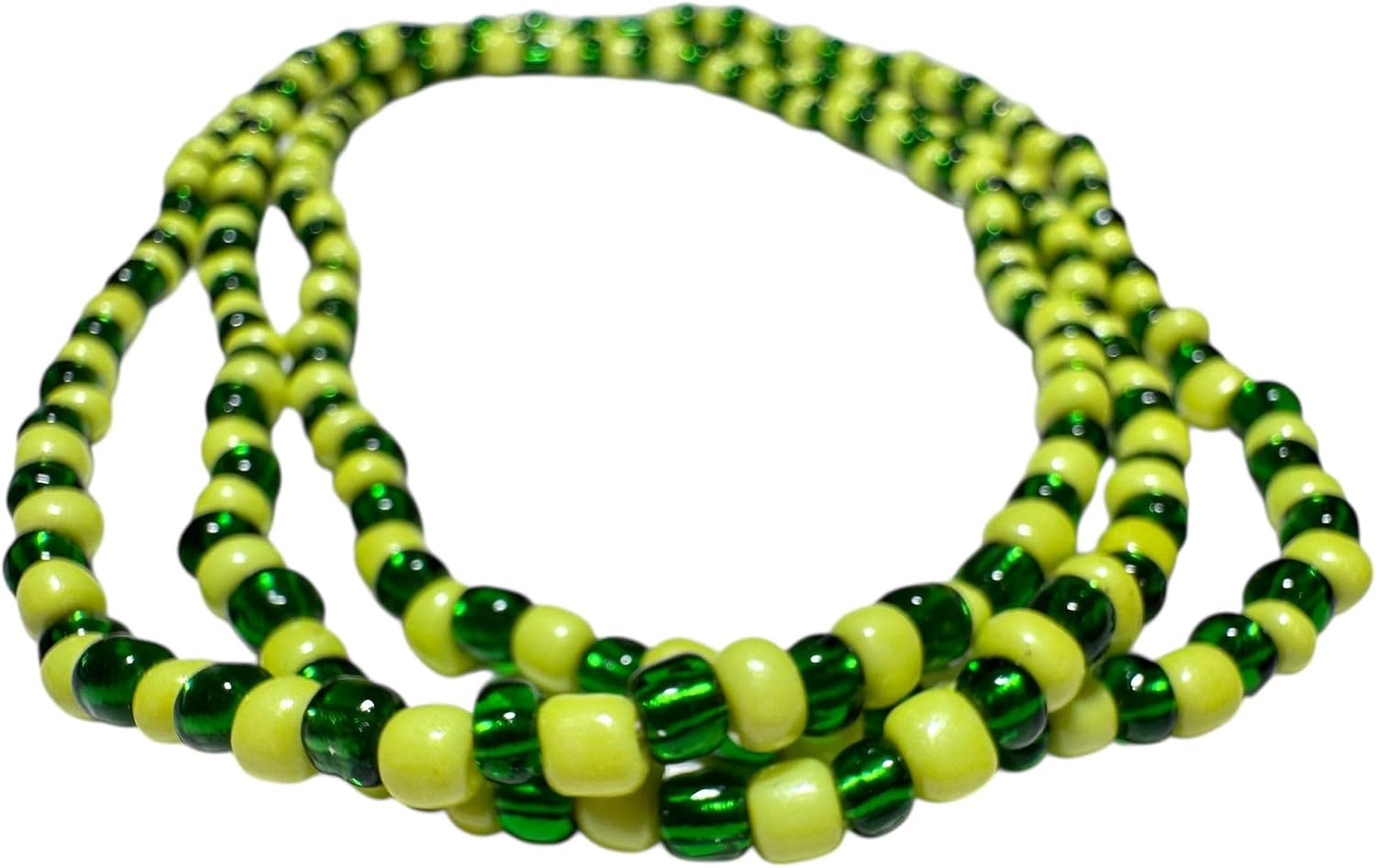 Detalle de Conjunto de 6 collares de fundamento de Yoruba Creations (D-YE&O BIJOUX): Eleguá, Orula, Obatalá, Changó, Ochún y Yemayá