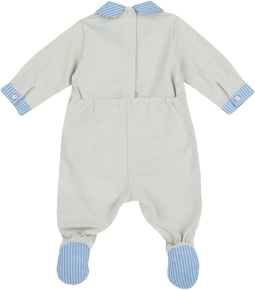 Detalle de Chicco Tutina in Cotone con Apertura sulla Schiena, 0–24 mesi, Pacco da 1