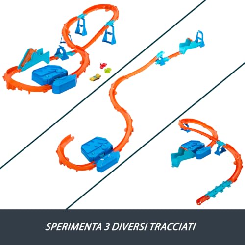 Detalle de Hot Wheels Track Creator Boosted Jump Speedway: set completo e la macchina 1:64