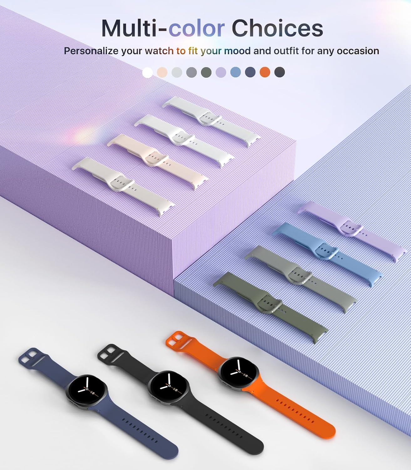 Thumbnail 4 de TiMOVO Sport Bands for Galaxy Watch 8 — 6 Pack