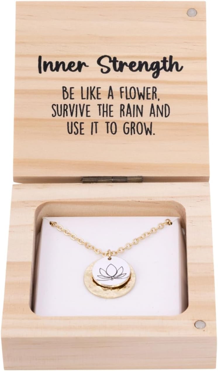 Thumbnail 1 de Splosh Heart & Soul Necklace: gold-plated pendant with a resilience message