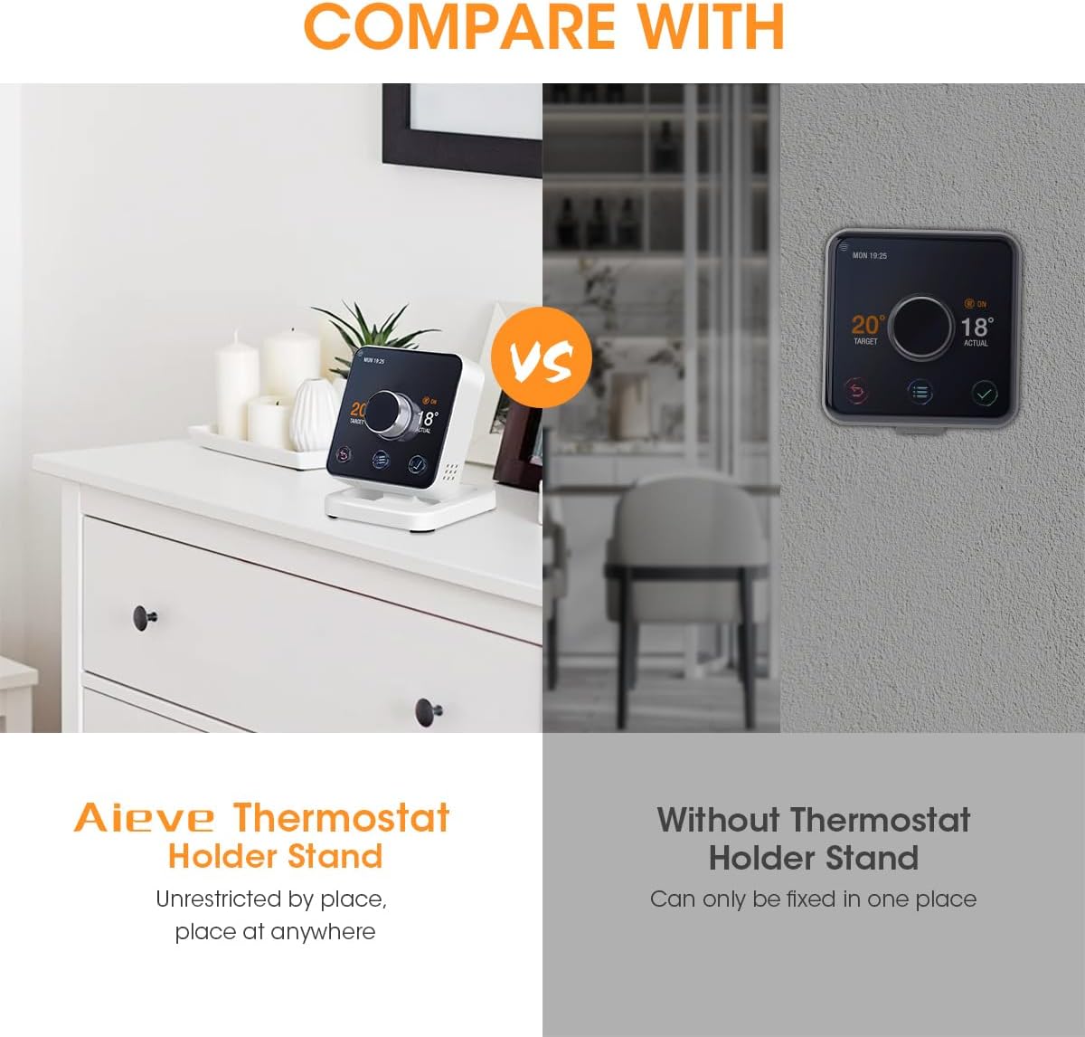 Thumbnail 3 de Aieve holder stand for Hive thermostat (free-standing mounting bracket for Active Heating models)