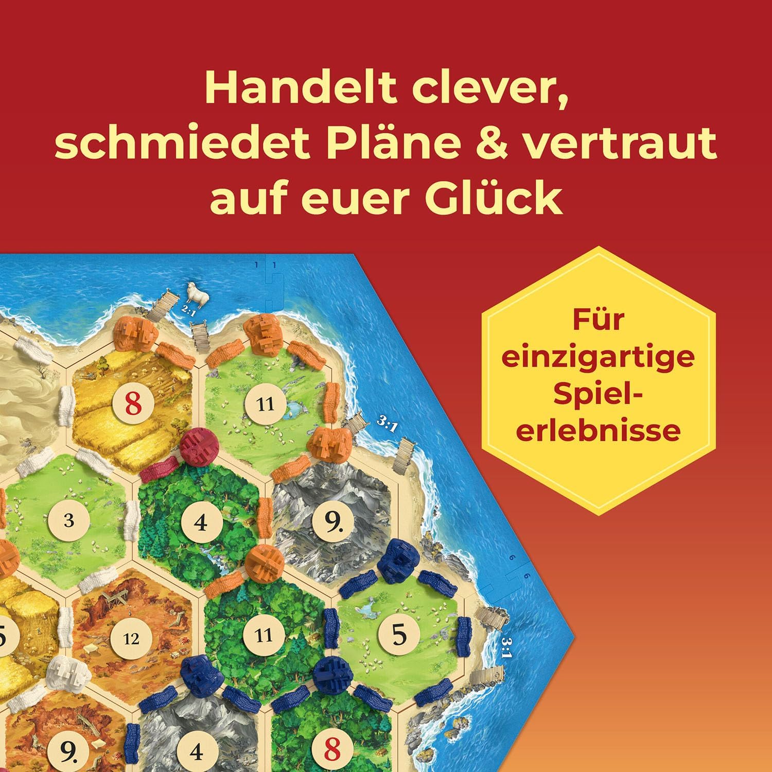 Detalle de KOSMOS Catan – Das Basisspiel Siedler von Catan