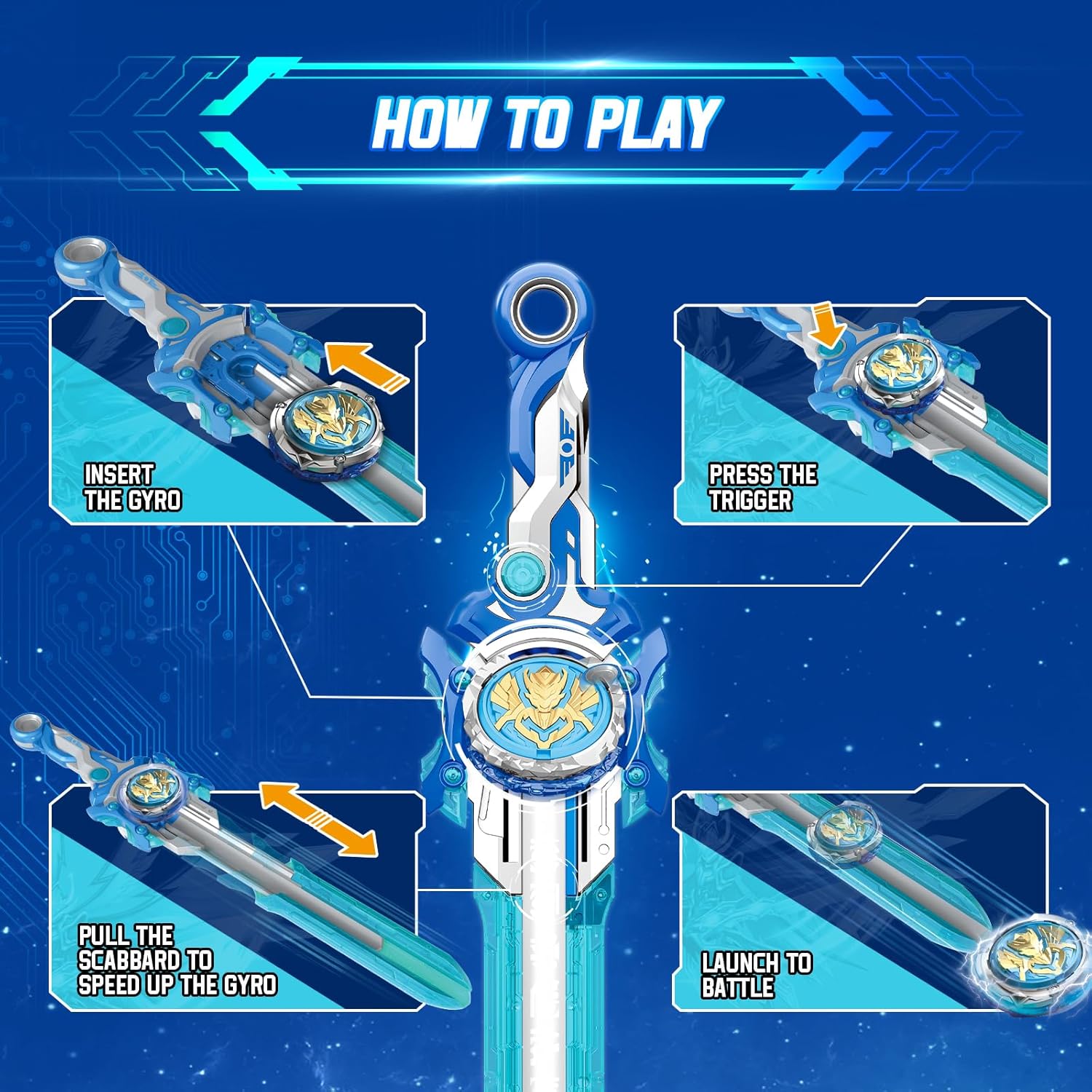 Thumbnail 2 de Infinity Nado Kreisel Gale Wings – Metall-Spielzeug 5 Jahre