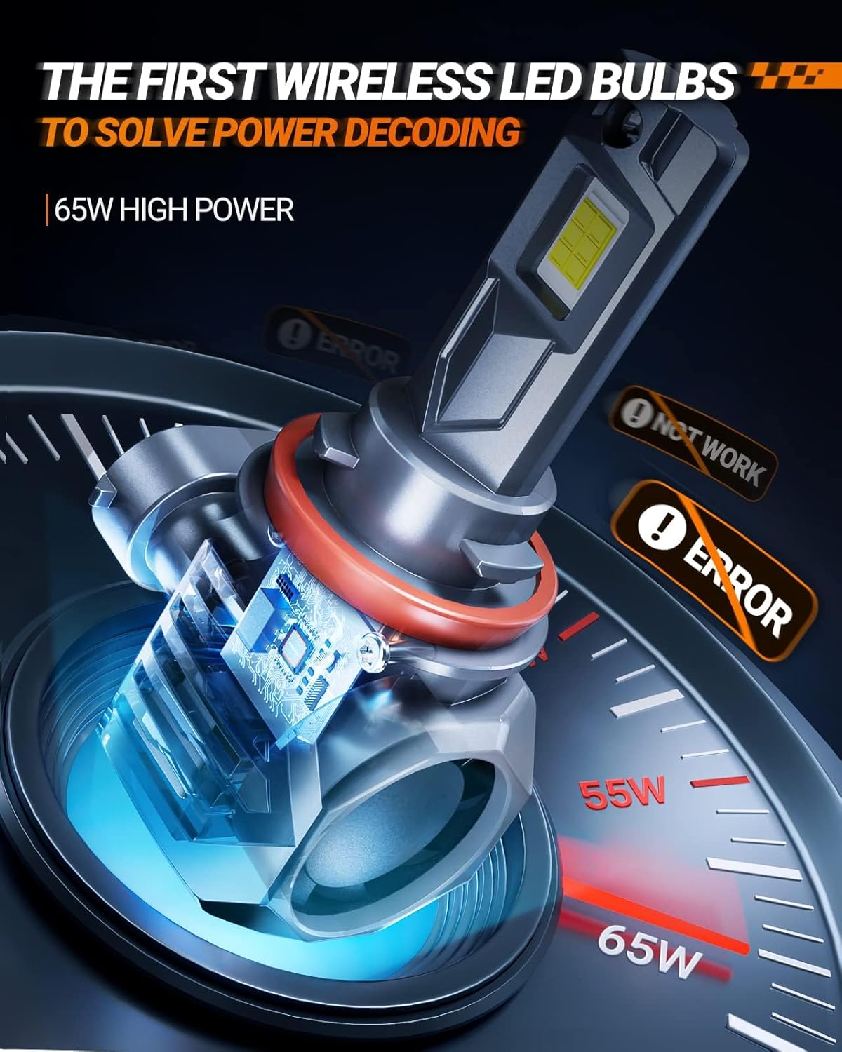 Thumbnail 4 de SEALIGHT S7S H11/H8/H9 9005 HB3 Fog Light Bulbs (4-Pack) – 6500K, Plug-and-Play, IP68, 10-Year Lifespan