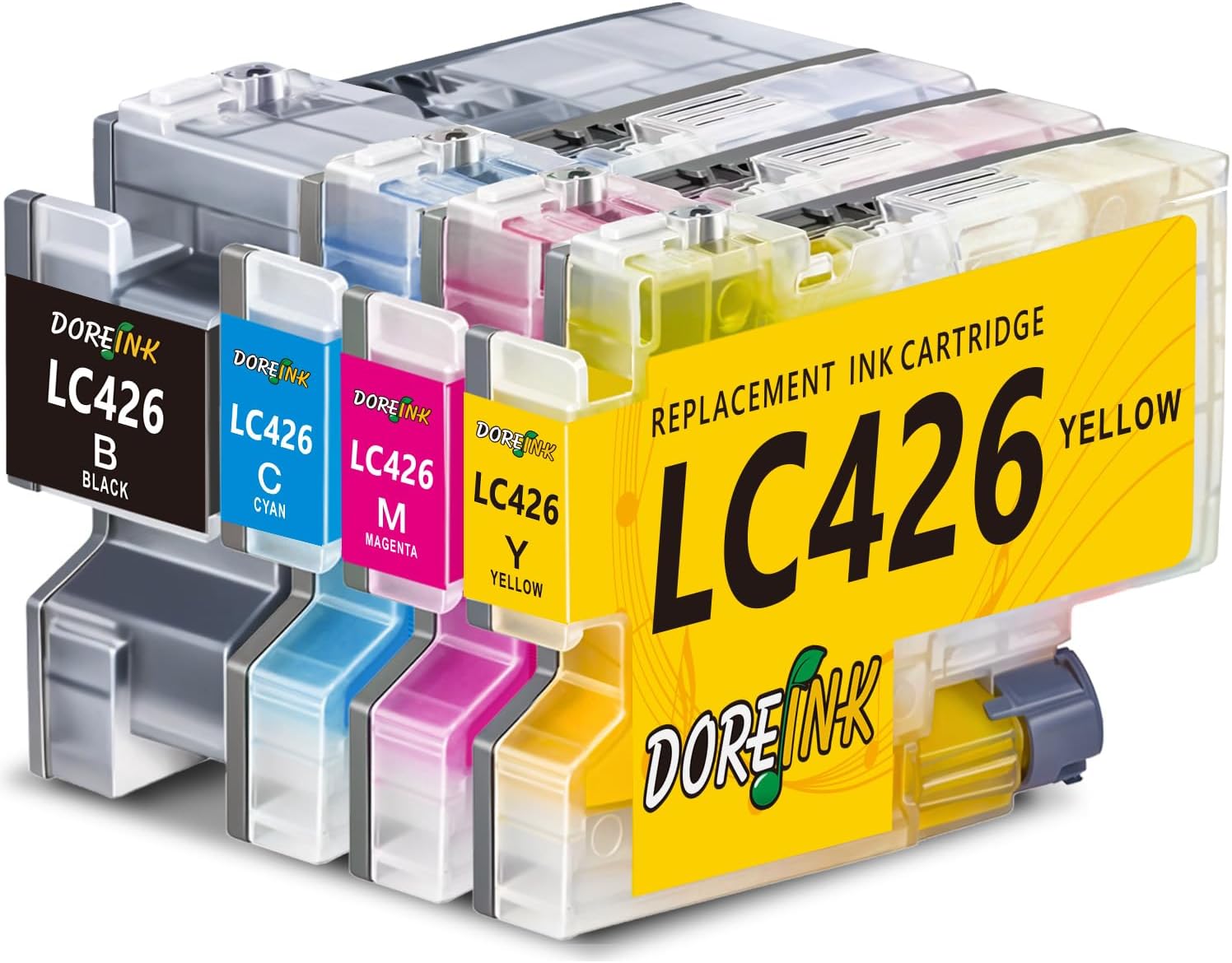 Detalle de DOREINK LC426 4 piĂšces cartouches d'encre đš