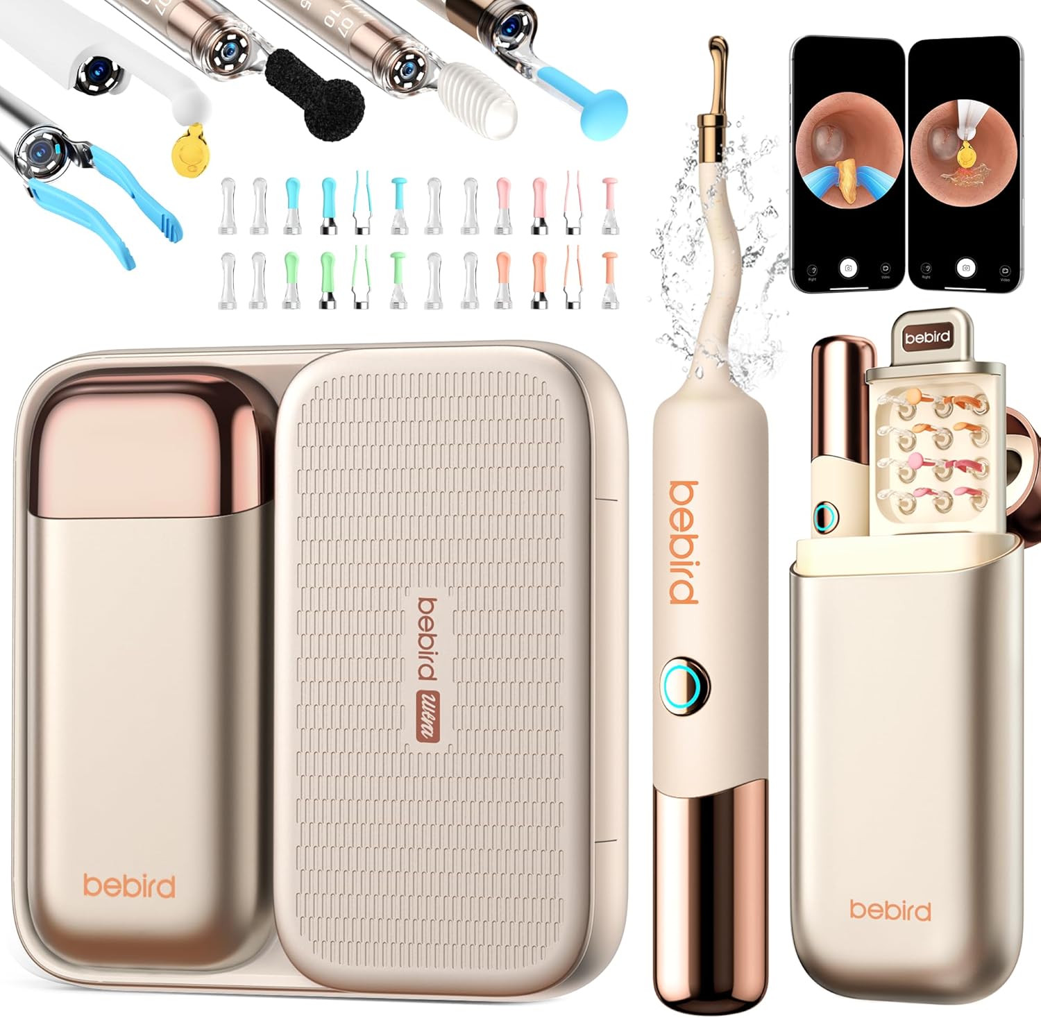 Bebird Earsight Ultra Ear Wax Removal Kit with 2K HD Camera (Wireless, 90-Minute Battery)