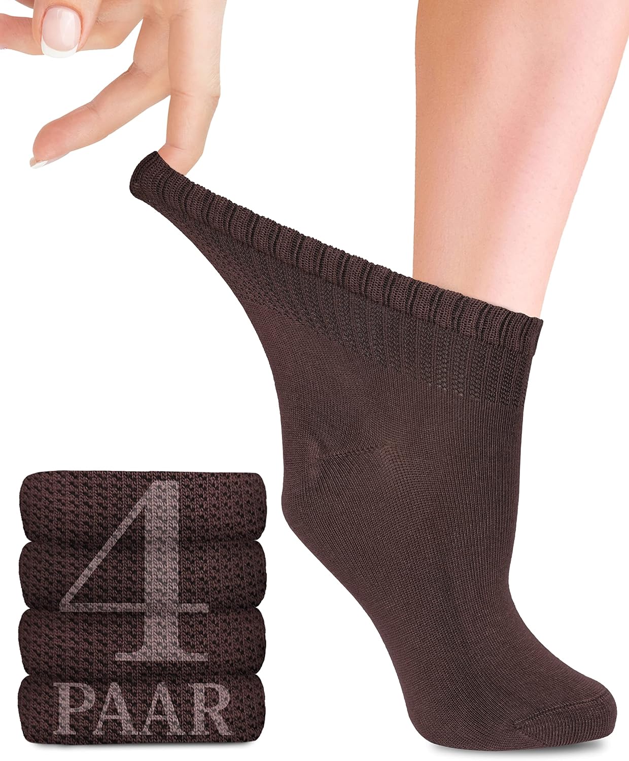Detalle de Diabetikersocken Fiera Besa ohne Gummi, 35-38