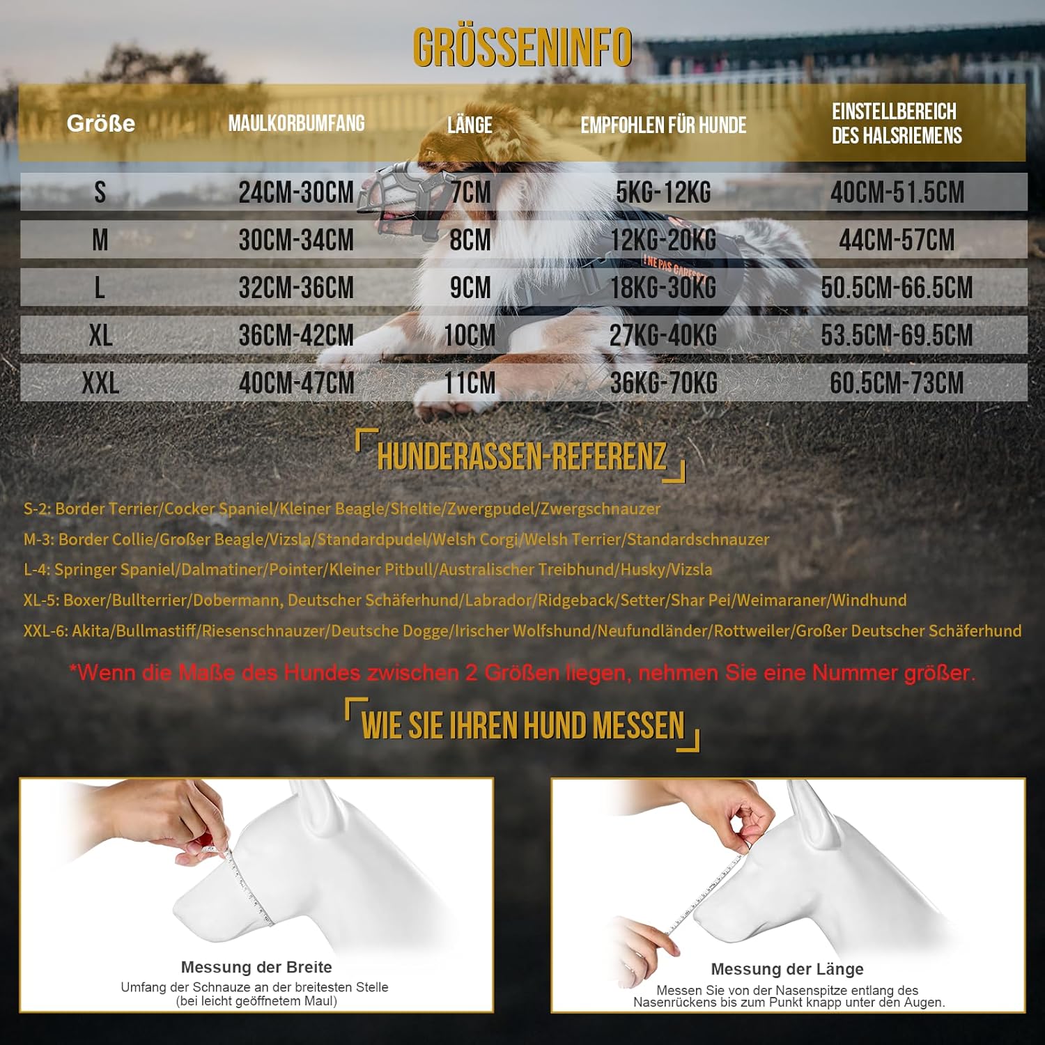 Detalle de OneTigris Museruola per cani: museruola morbida in mesh TPE, regolabile per taglie medio/grandi