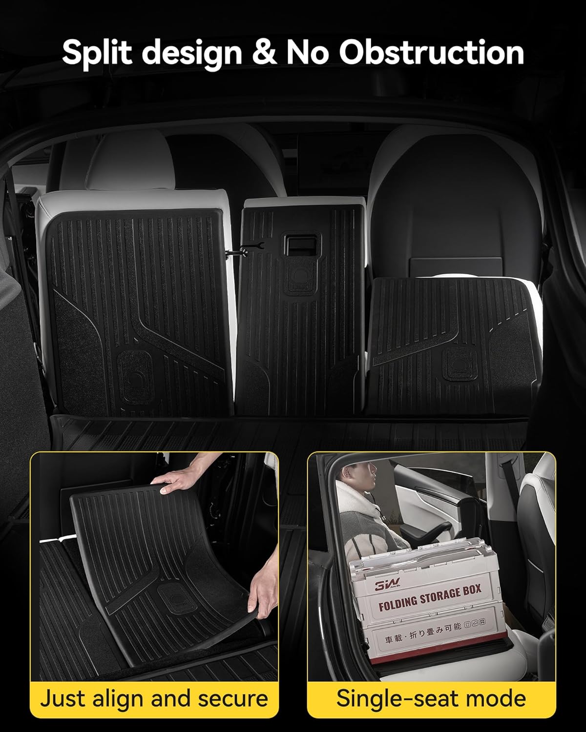 Thumbnail 4 de 3W Tesla Model Y Juniper Seat Back Protector — Custom Fit Backseat Cover (2025–2026) with Vigormold