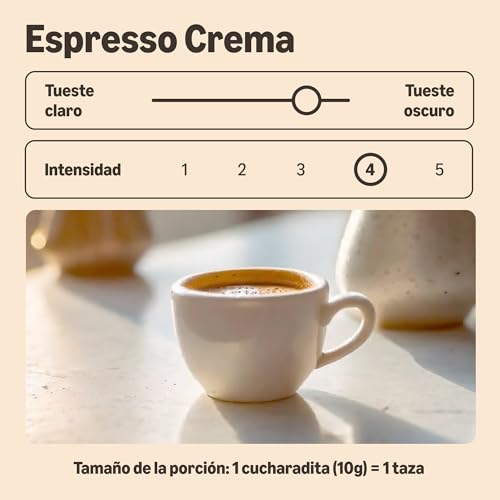 Detalle 2 de by Amazon Crema Café torréfié intensité 4, 250g ⚡
