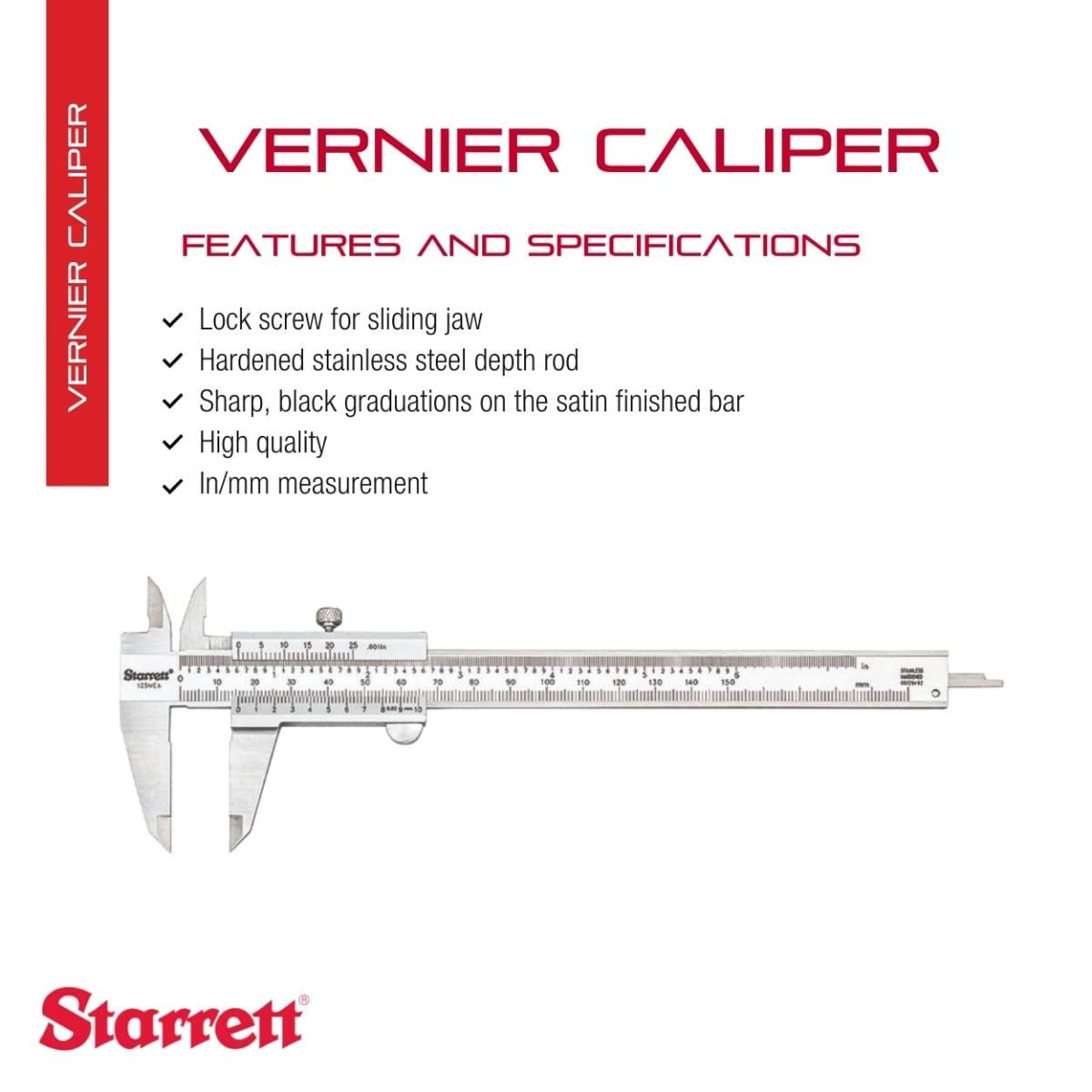 Detalle 2 de Starrett 125MEA-6/150 calibre vernier