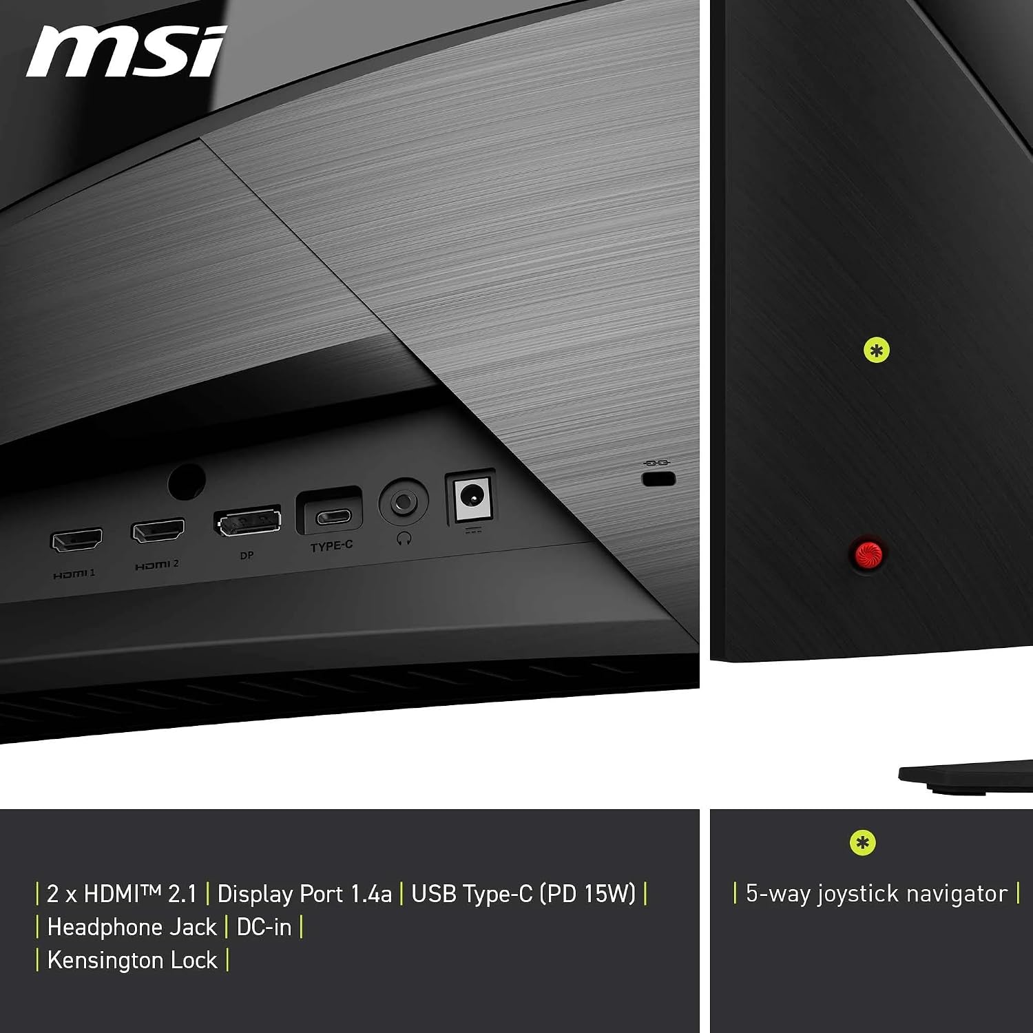 Thumbnail 5 de MSI MAG 321CUPDF monitor curvo 32'' UHD