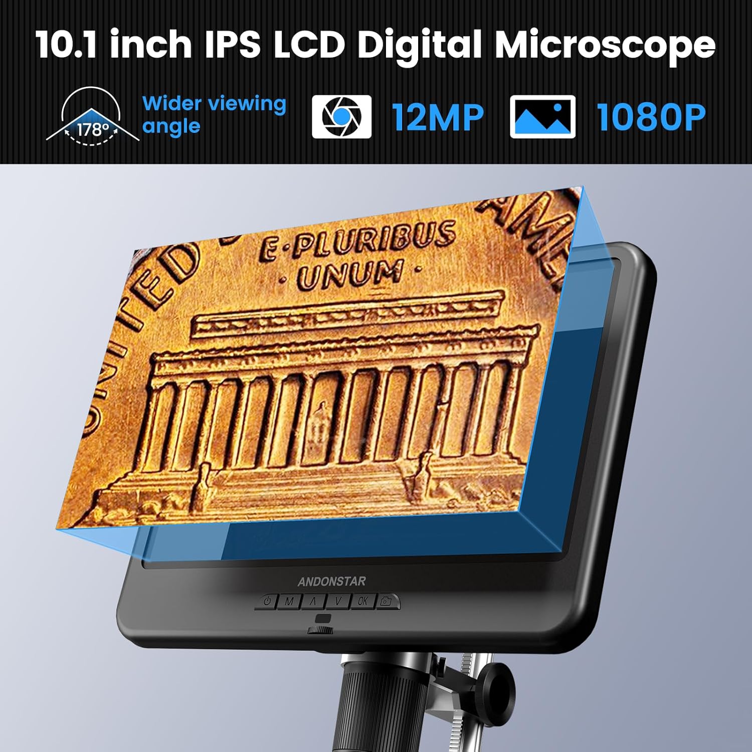 Thumbnail 1 de Andonstar AD210 10.1 Inch Digital Microscope