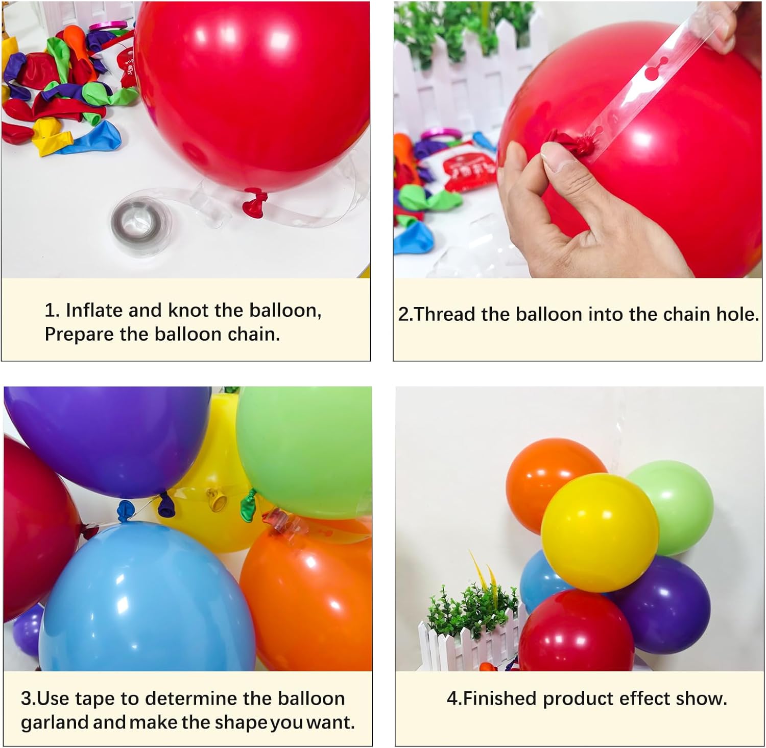 Thumbnail 2 de KAWKALSH Rainbow Balloon Arch Kit 111Pcs 🎈