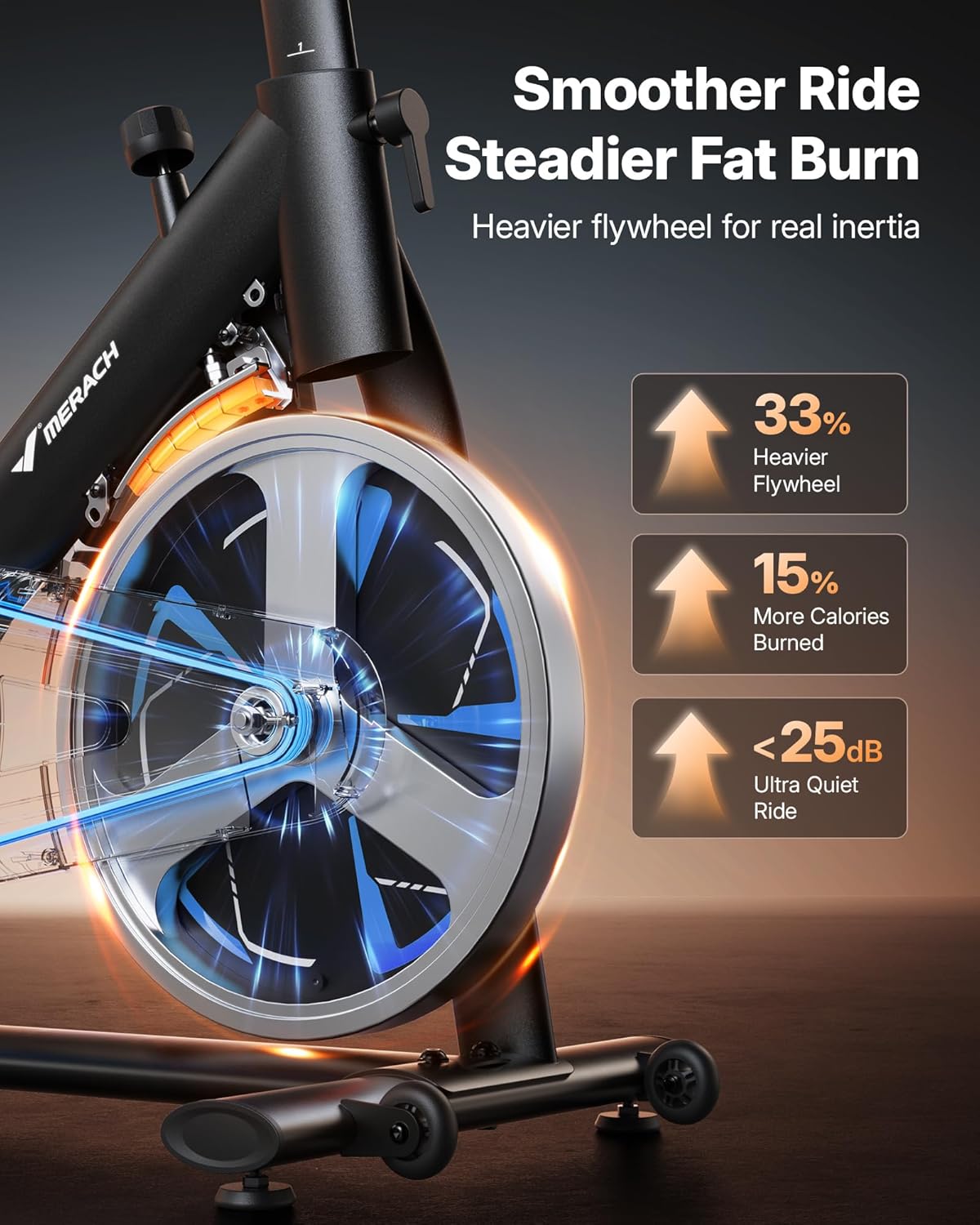 Thumbnail 2 de Merach S36 Magnetic Exercise Bike 330 lb capacity