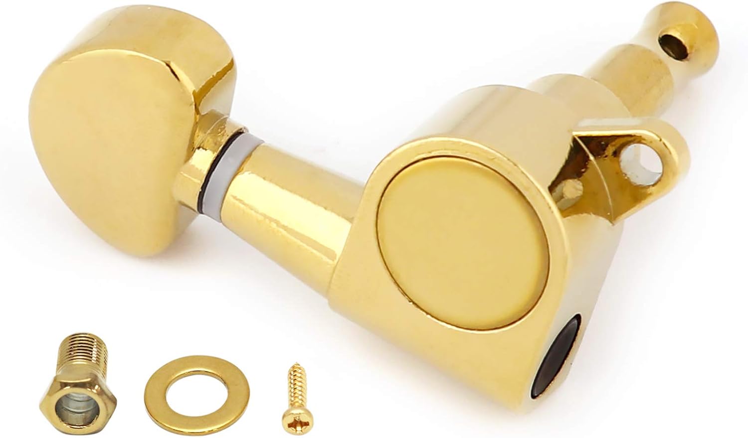 Detalle de Rubatone TP 06-6R Sealed Guitar Tuning Pegs, 6 Right, Gold Zinc Alloy