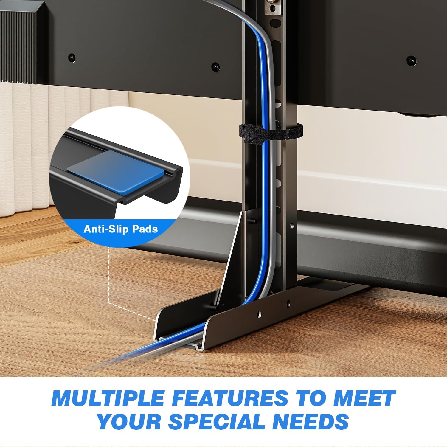 Thumbnail 2 de TVON Pied TV universel pour téléviseurs LCD/LED de 20 à 70 pouces, capacité jusqu’à 50 kg et VESA max 800 x 600 mm