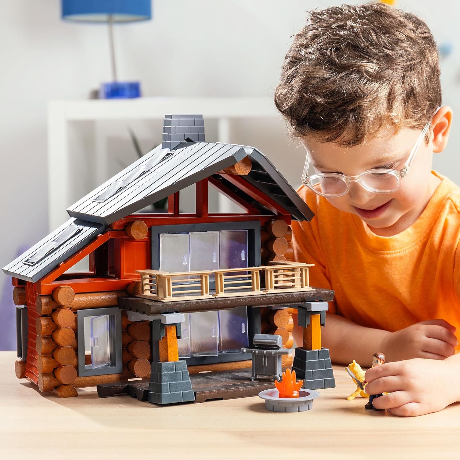 Detalle 1 de Lincoln Logs Beechwood Retreat building set 🧱