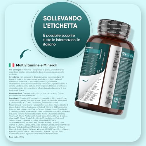 Thumbnail 7 de Multivitaminico Completo WeightWorld Uomo e Donna 400 Compresse Vegane (+1 Anno) – una base affidabile per vegani