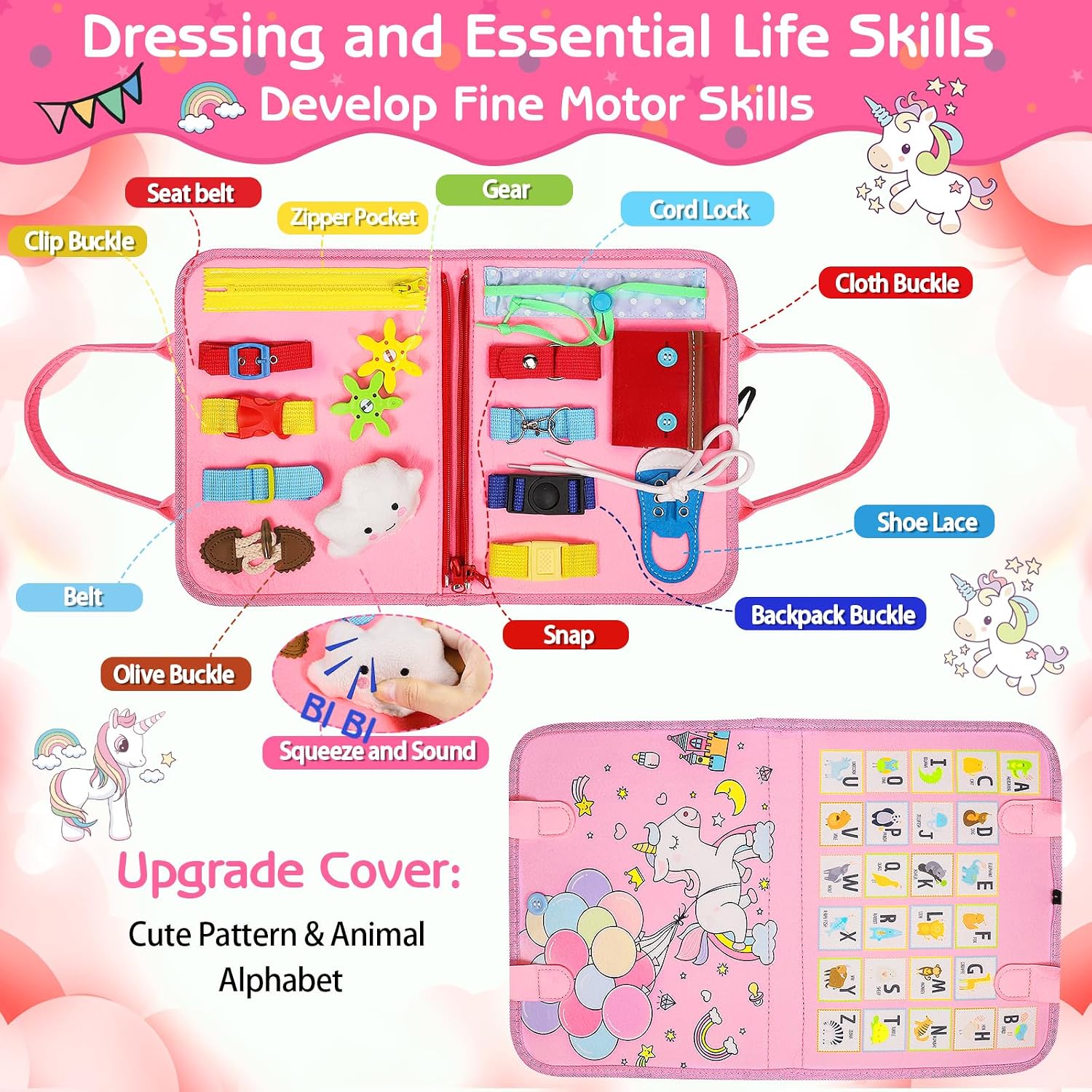 Detalle 2 de Esjay Busy Board, 8-page activity book