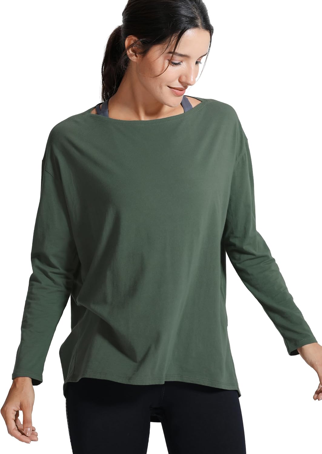 Detalle de CRZ YOGA Donna Pima Cotone Maniche Lunghe