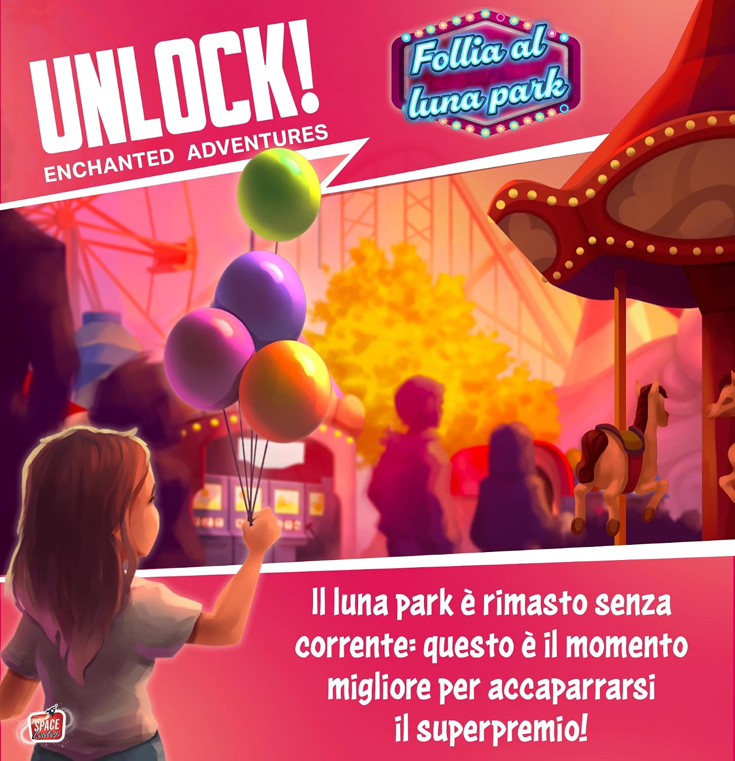Detalle de Asmodee Unlock! 14 Enchanted Adventures Escape Room Card Game, Italian Edition
