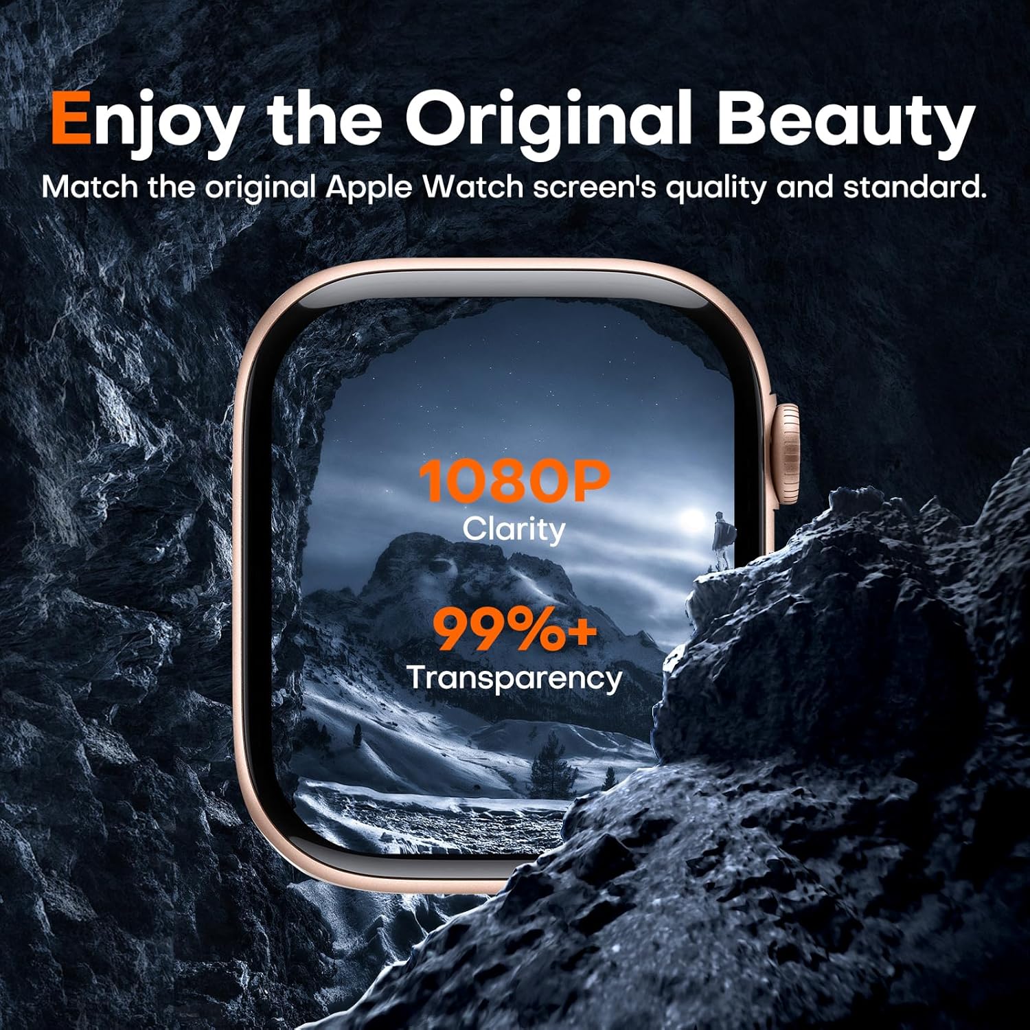 Thumbnail 2 de LϟK 8 Pack for Apple Watch Series 11/10 42mm Screen Protector – Self-Healing TPU, 0 Bubble, HD Touch