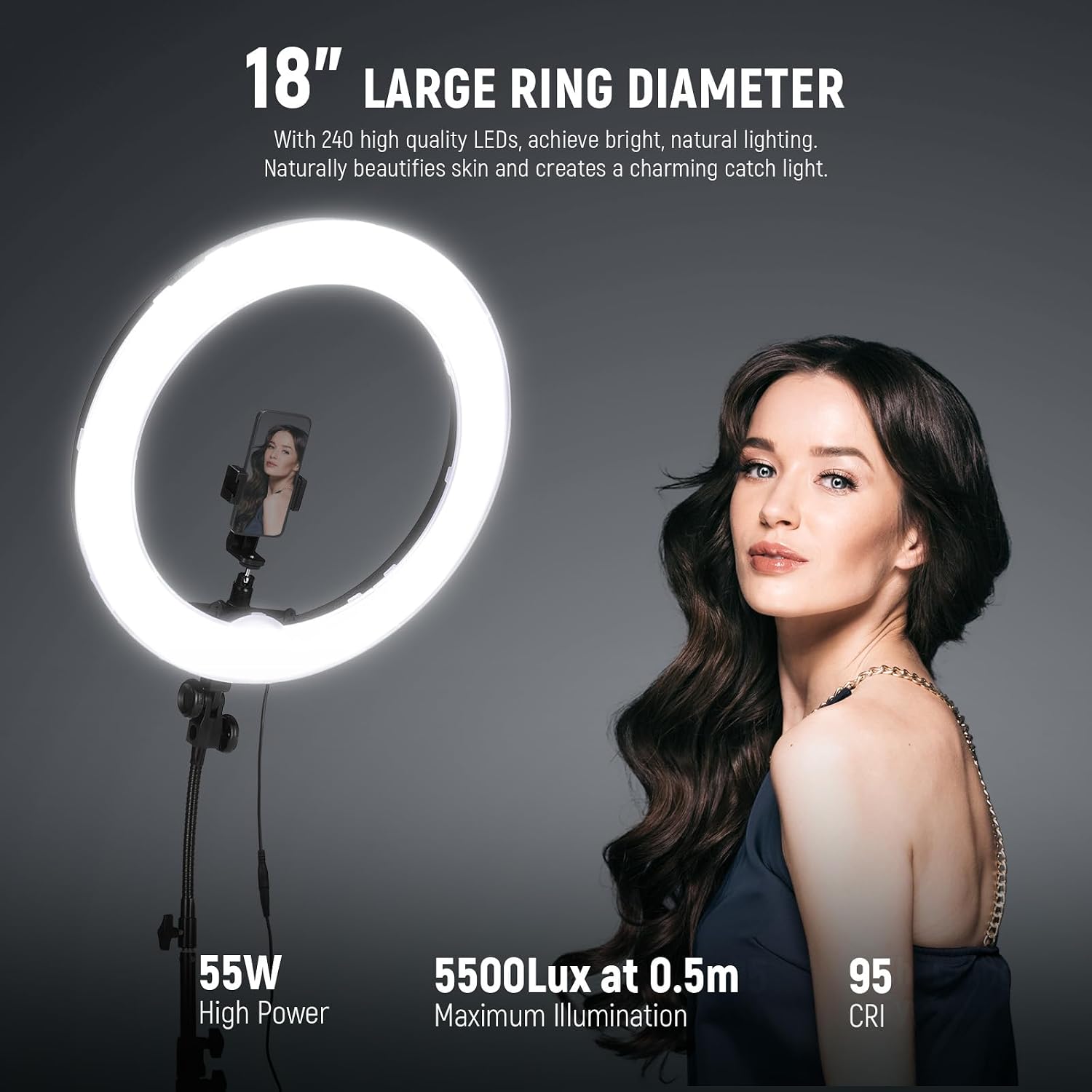 Thumbnail 2 de NEEWER Luce ad Anello 48 cm