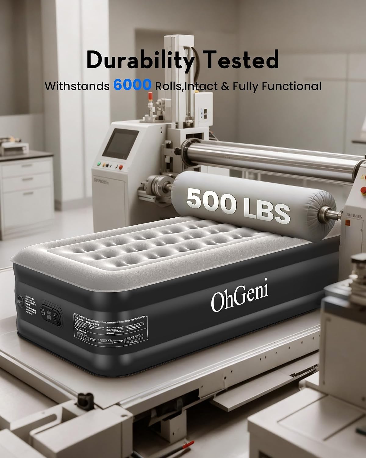 Detalle de OhGeni 20" Twin Air Mattress 20in Elevation