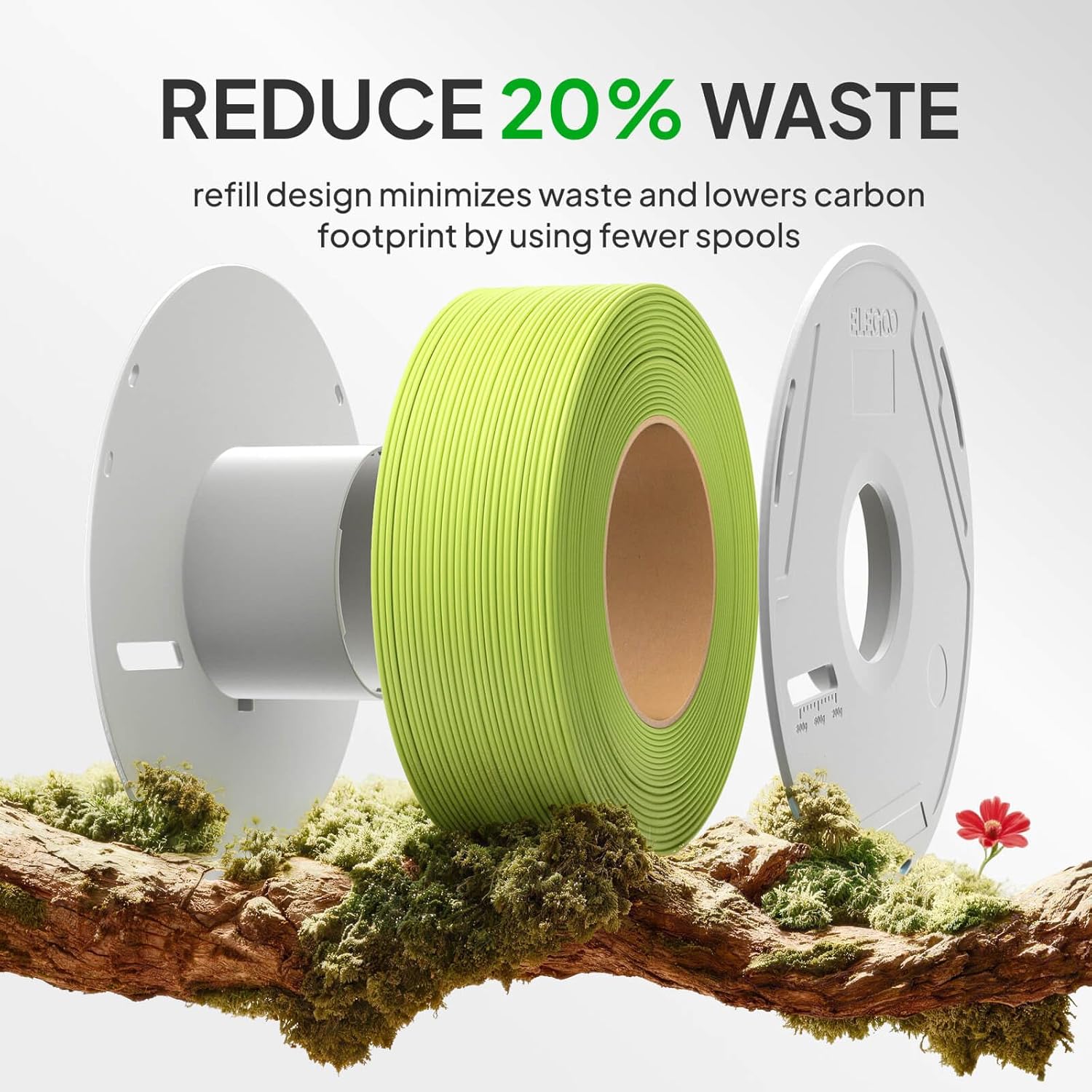 Detalle 2 de ELEGOO PLA Basic Filament on Reusable Pink Spool, 1KG, 1.75mm